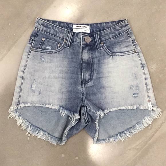 Bonita High Waist Denim Shorts In Rocky 